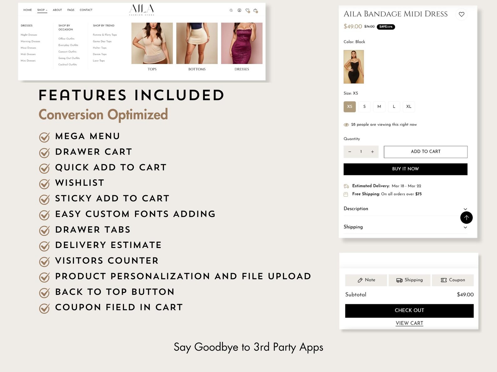 Aila Shopify DropshippingTheme: Elegant Boutique & Fashion Website Template - Image 4